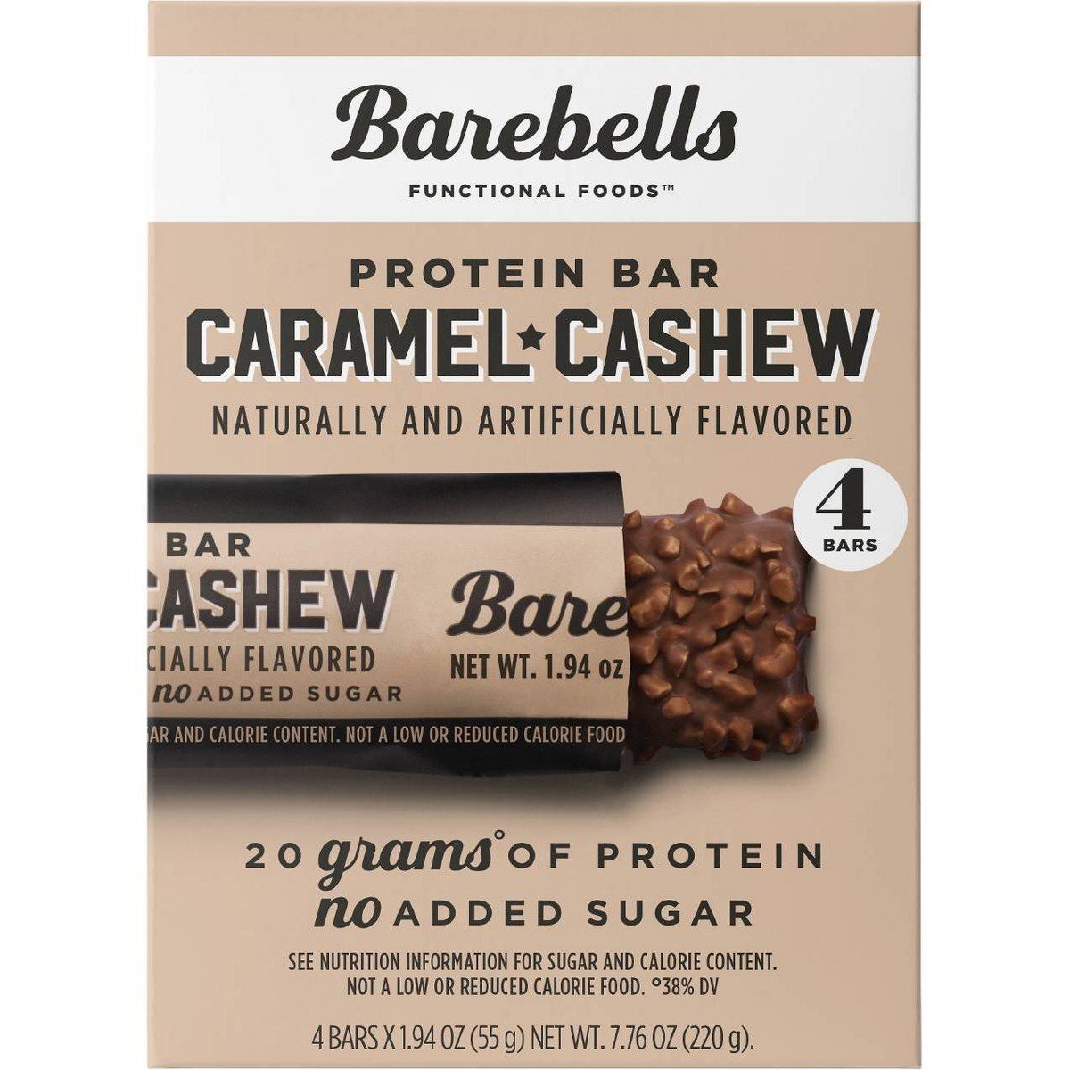 GUEST_f4358461-9a5e-4c2b-9f1a-df008def9321.jpg Barebells Nutrition Bars - Caramel Cashew - 7.76oz/4pk: Chewy Texture, Ready to Eat, 20g Protein Per Serving - Image 1