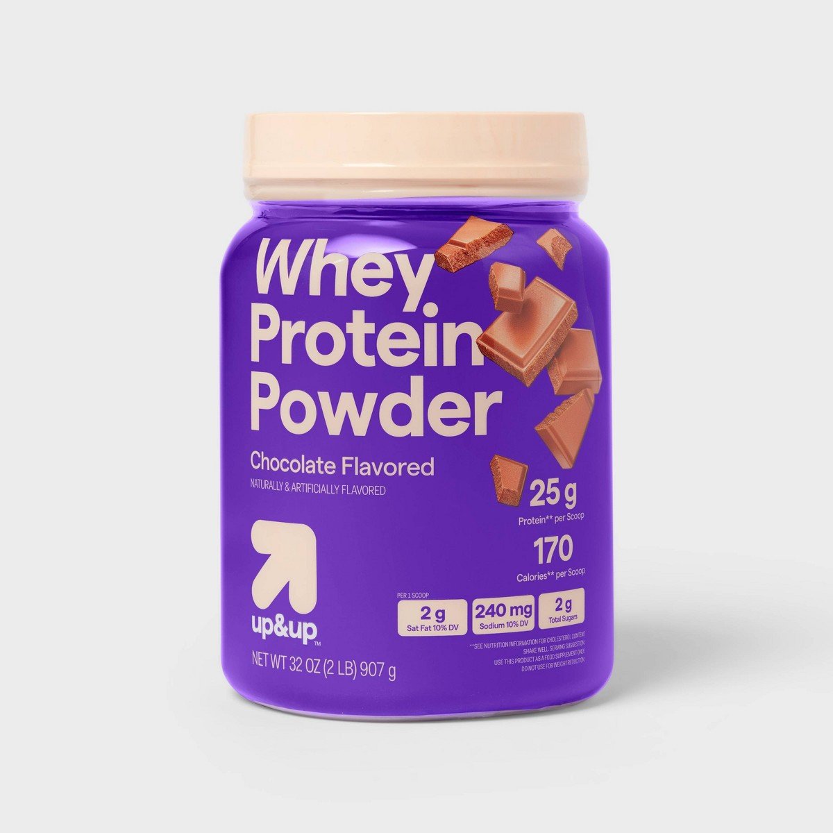 GUEST_f4c2668d-7926-4dfb-992f-28cca8575fed.jpg Whey Protein Powder - Chocolate - 32oz - up&up™ - Image 1