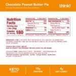 think! Protein Bars Chocolate Peanut Butter Pie - 10g Protein - 16.9oz/12ct: Keto Certified, Gluten-Free, No Artificial Sweeteners - Image 2