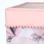 Lambs & Ivy Signature Botanical Baby Storage/Hamper - Pink, Floral - Image 2