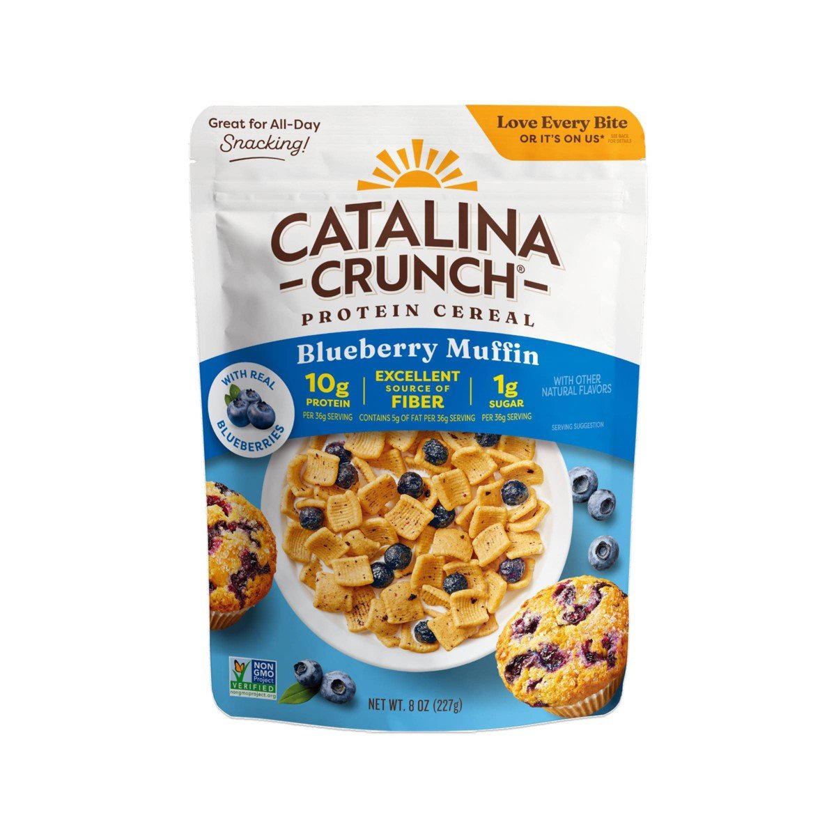 GUEST_f5c5fa0a-bc27-4255-93ef-7d608fd6ded1.jpg Catalina Crunch Pairings Blueberry Muffin Protein Breakfast Cereal - 8oz - Image 1