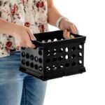 Sterilite Mini Crate Stackable Plastic Storage Bin Organizer w/ Handles, 12 Pack - Image 4