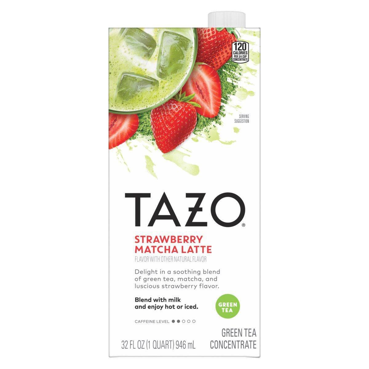 GUEST_f68ef96b-33de-4534-a8ee-64a5e96c92c9.jpg Tazo Strawberry Matcha Latte Sweetened Green Tea Concentrate - 32 fl oz - Image 1