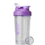 BlenderBottle 24 fl oz Plastic Pro24 Shaker Bottle Clear/Purple: Odor-Resistant, BPA-Free, Leakproof - Image 2