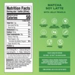 BUBLUV Bubble Tea Matcha Soy Latte with Jelly Pearls - 9.5 fl oz: Sugar-Free, Vegan, Gluten-Free - Image 3