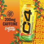 C4 Performance Mango Fuego Zero Sugar Energy Drink, 16 fl oz: Caffeinated - Image 2