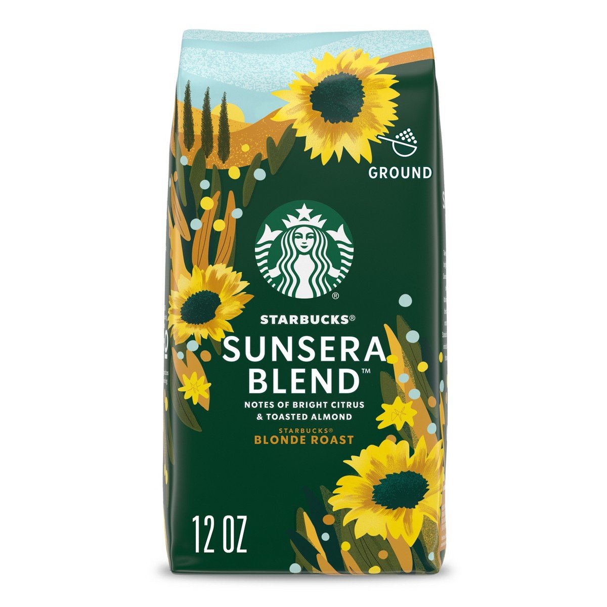 GUEST_f7bfc1bf-ee71-41a0-b45d-4201a1c725f2.jpg Starbucks Sunsera Blend Blonde Roast Ground Coffee - 12oz: Arabica Beans, Light Roast, Almond & Citrus Flavors - Image 1