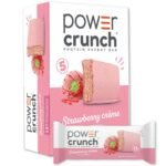 Power Crunch Strawberry Cream Wafer Whey Protein Energy Bars - 13g Protein - 5ct