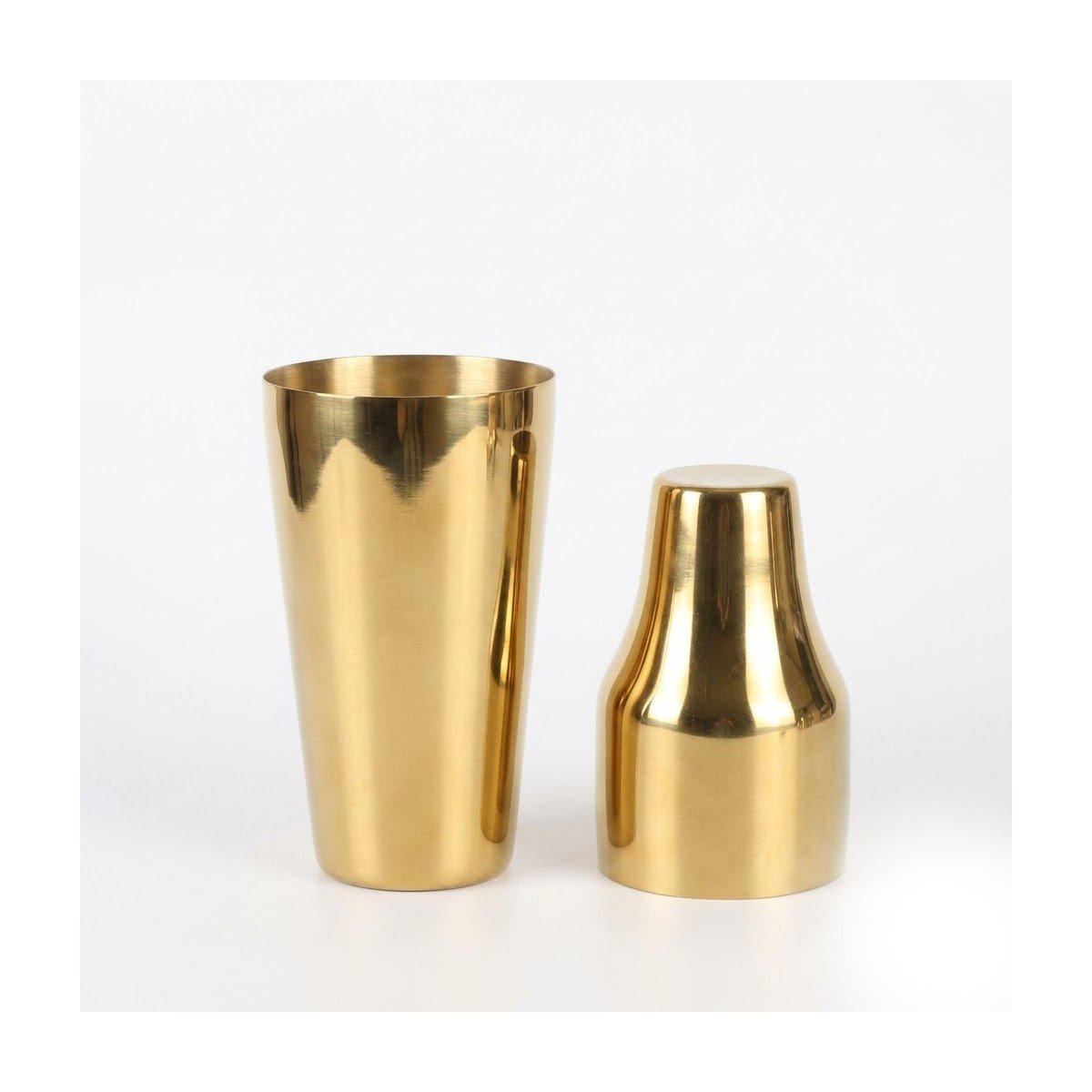 GUEST_f84448c6-701e-4fc3-9a95-6e4adddd74f7.jpg IHI Est. 1986 Gold Boston Cocktail Shaker, 9 Inch Stainless Steel Two-Piece Martini Mixer with Brushed Gold Finish, Professional Barware for Home Bar - Image 1