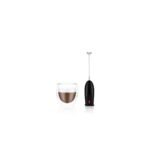 Bodum Schiuma Milk Frother - Black: Handheld Frother Wand for Coffee, Battery-Powered, Stainless Steel & Plastic - Image 5