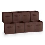 Sorbus 8 Pack 11 Inch Foldable Storage Cubes with Handle- for Organizing Home, Shelves, Nursery, Playroom, Closet and More - Image 8