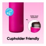 Owala 24 fl oz Stainless Steel FreeSip Water Bottle - Read My Lips - Image 4