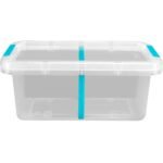 Hefty 17qt Split and Store Clear Storage Bin with Divider Small - Image 4