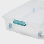 60qt Underbed Clear Storage Bin with Latches - Brightroom - Image 3