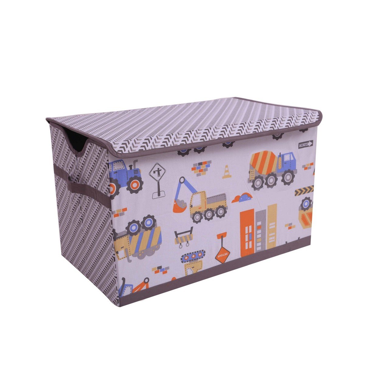 GUEST_fa975dd2-b6c2-456b-8fb6-999ce4343d28.jpg Bacati - Construction Multicolor Boys Cotton Storage Toy Chest - Image 1