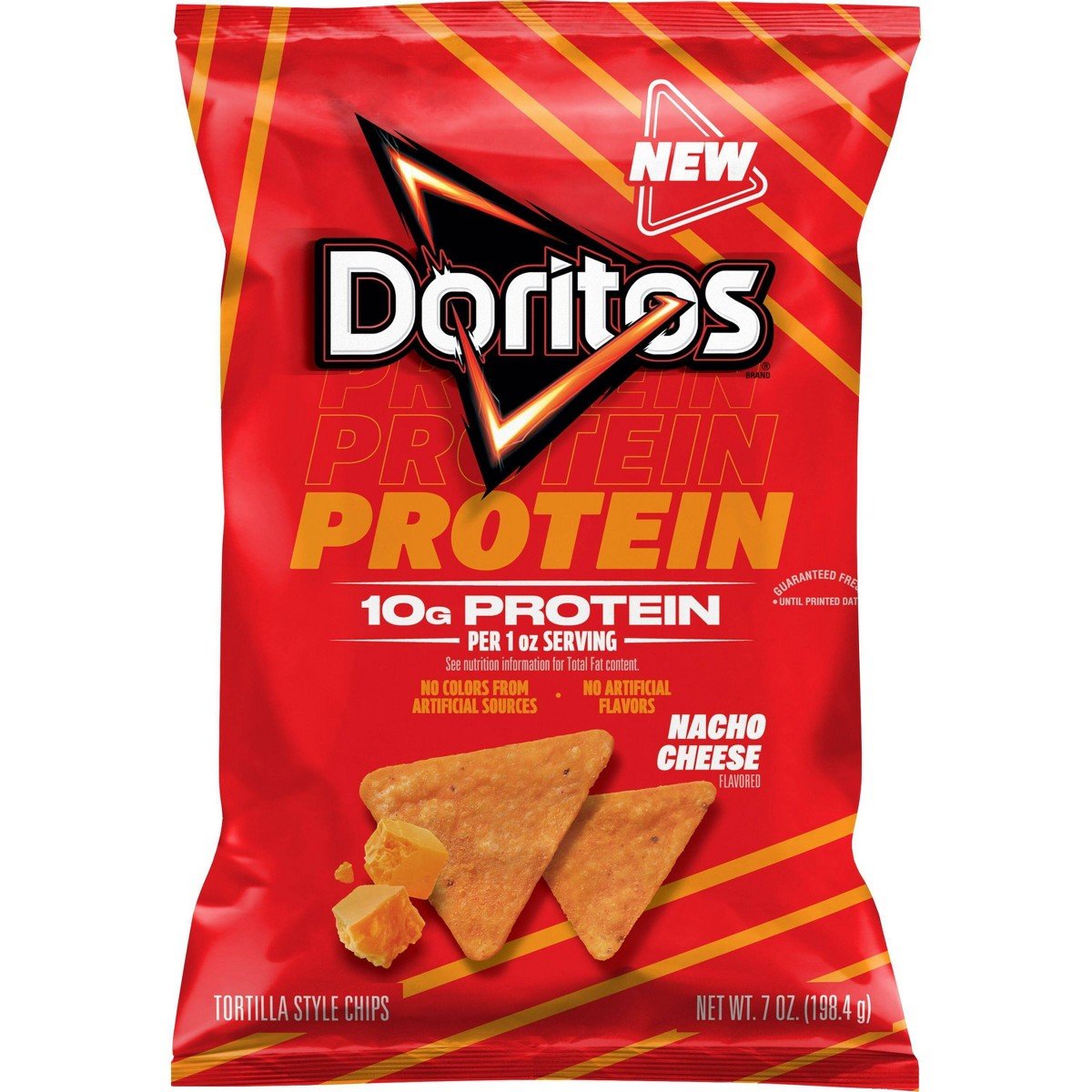 GUEST_fac46184-85e4-481d-8df0-4b97b62ea88c.jpg Doritos Protein Nacho Cheese Chips - 7oz - Image 1