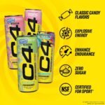 C4 Performance Candy Variety Pack Zero Sugar Energy Drinks, 12 fl oz , 12 pack: Caffeinated - Image 2