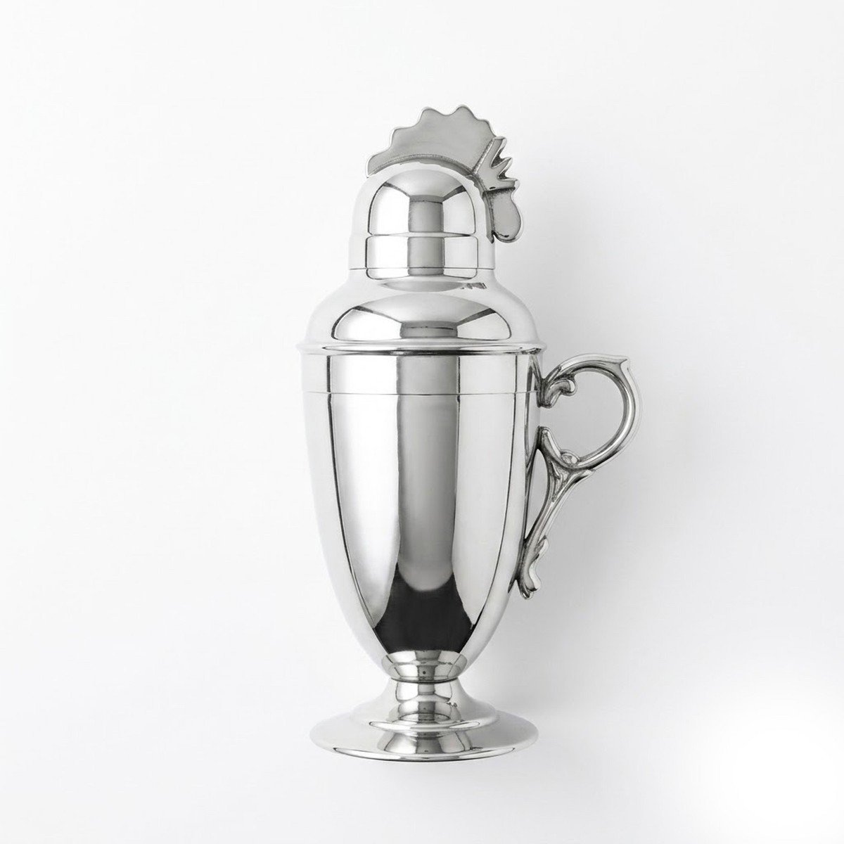 GUEST_fb1635c8-e362-4e68-b176-34c8aa855d4f.jpg IHI Est. 1986 Polished Rooster Cocktail Shaker, 10 Inch Metal Barware Shaker with Decorative Rooster Finial Lid, Stainless Steel Finish Martini Mixer - Image 1