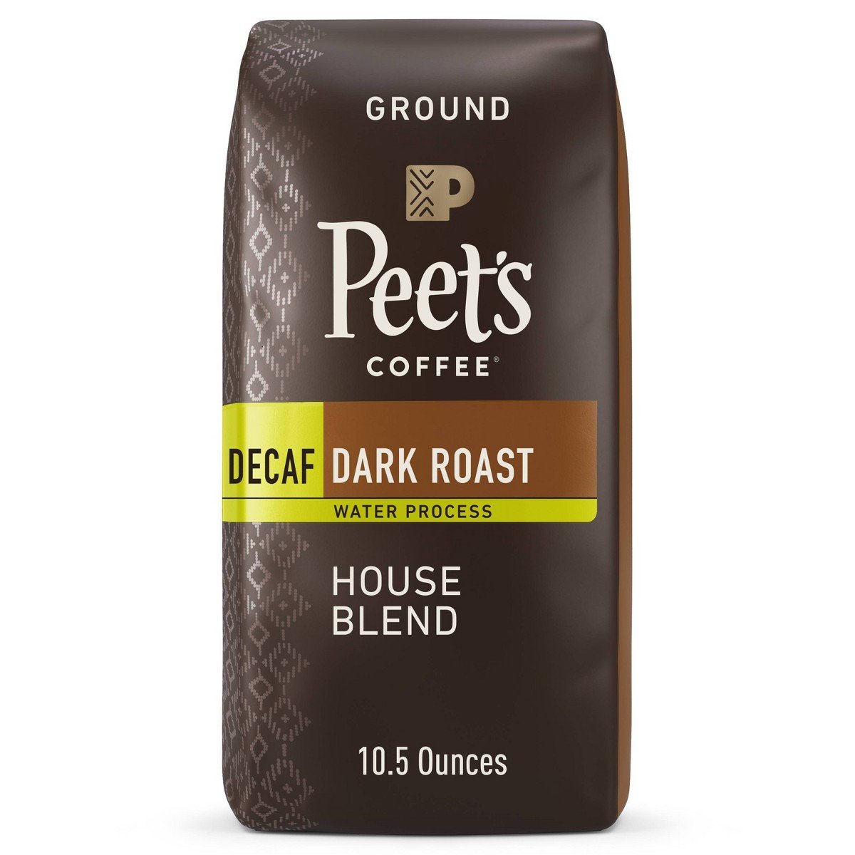 GUEST_fb1c201d-4e25-42f5-8eb9-be74810a68d8.jpg Peet's Decaf House Dark Roast Ground Coffee 10.5oz - Image 1