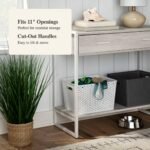 Large Y-Weave Decorative Storage Basket White - Brightroom Cut-Out Handles, Fits 11" Cube System - Image 4