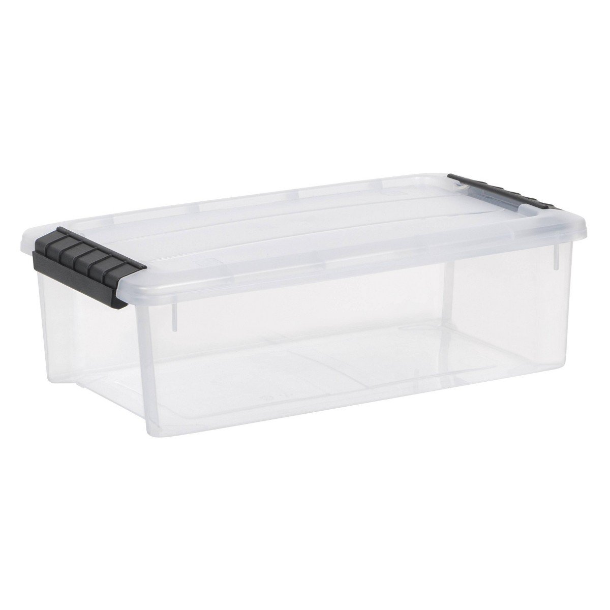GUEST_fbbd7a52-072d-4e31-9b37-9cfe73d0106b.jpg IRIS 5.75qt Stack and Pull Storage Bin with Lid Clear: Portable, Stackable, Transparent Plastic Utility Tubs - Image 1