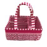 Bacati - Pin Stripes Fuschia Storage Caddy