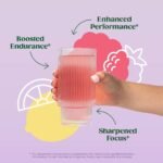 BLOOM NUTRITION High Energy Pre-Workout Supplement Powder - Raspberry Lemonade - 7.3oz/25 Servings - Image 4