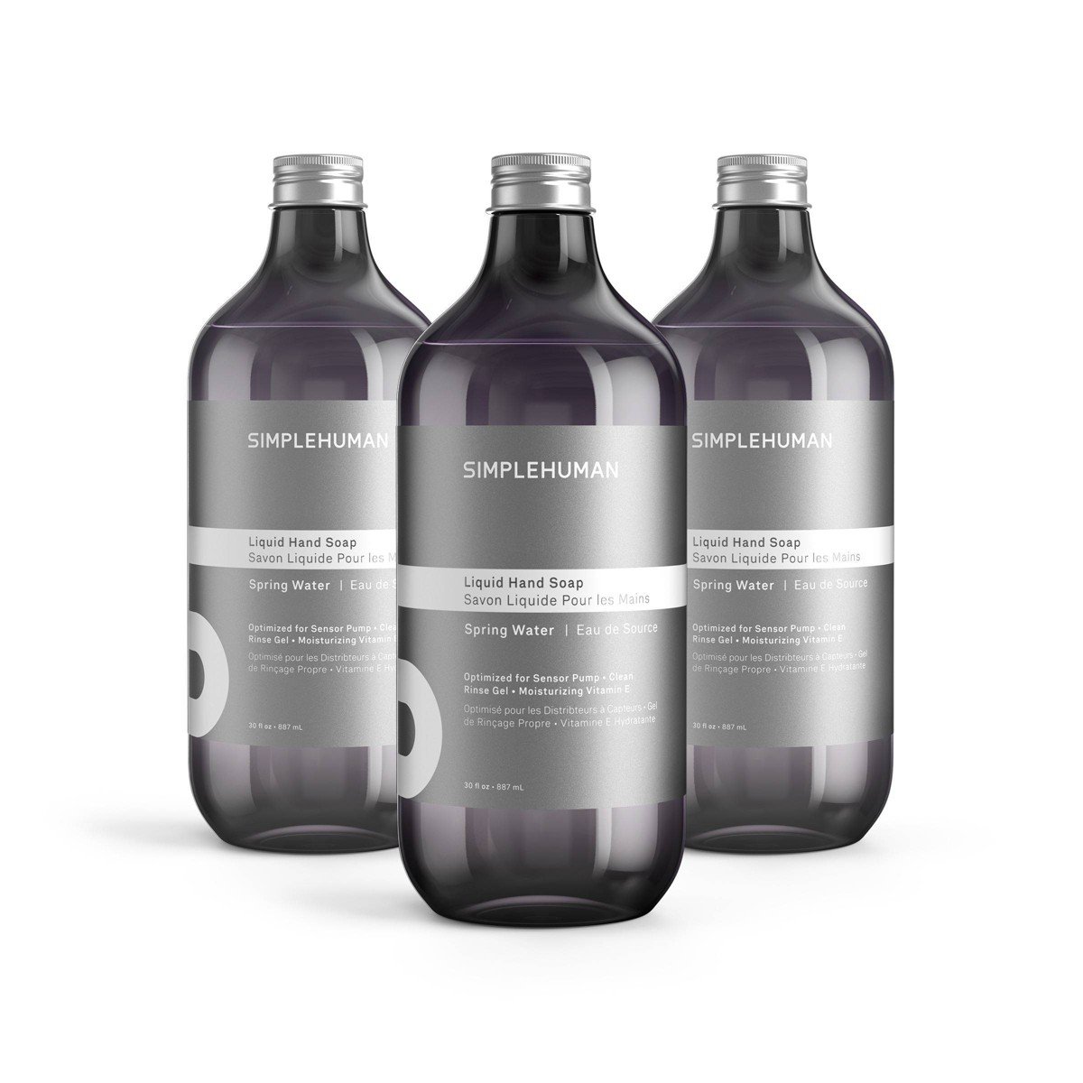 GUEST_fbfb177f-eff2-4b6a-b28a-1b9ffaf5dd19.jpg simplehuman 3pk 3o fl oz Liquid Hand Soap Refill Bottle Spring Water - Image 1