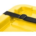 IRIS 27 Gal Heavy Duty Truck Bed Toolbox Storage Tote Bins with Lids, Garage Organization, Black/Yellow, 2Pk - Image 5