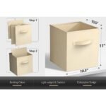 Sorbus 8 Pack 11 Inch Foldable Storage Cubes with Handle- for Organizing Home, Shelves, Nursery, Playroom, Closet and More - Image 5