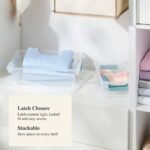 5.8qt Clear Storage Bin with Latches - Brightroom - Image 4
