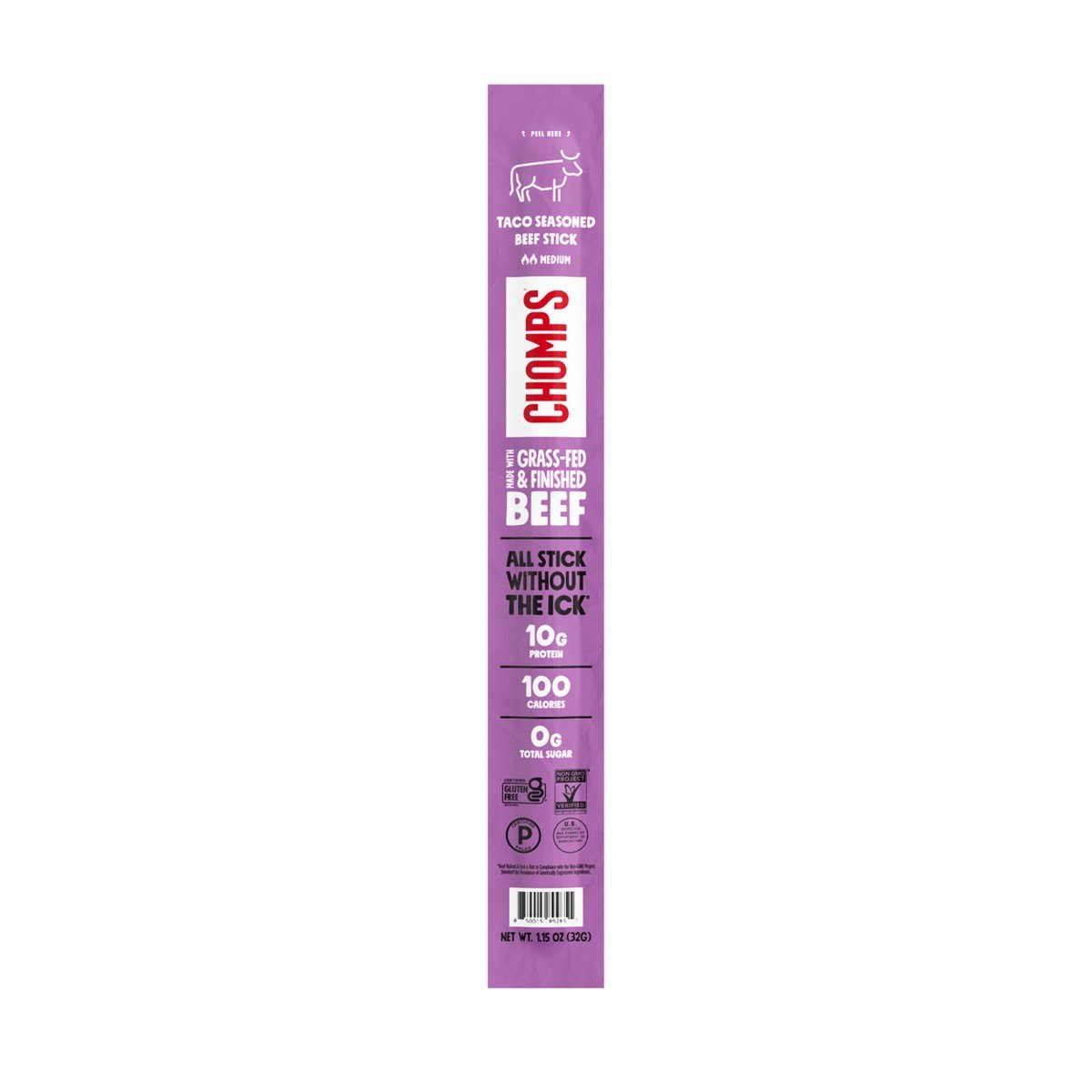 GUEST_fd949b8a-3aed-41cf-8568-8618d8812237.jpg Chomps Snack Sticks Taco Beef Meat Stick - 1.15oz - Image 1