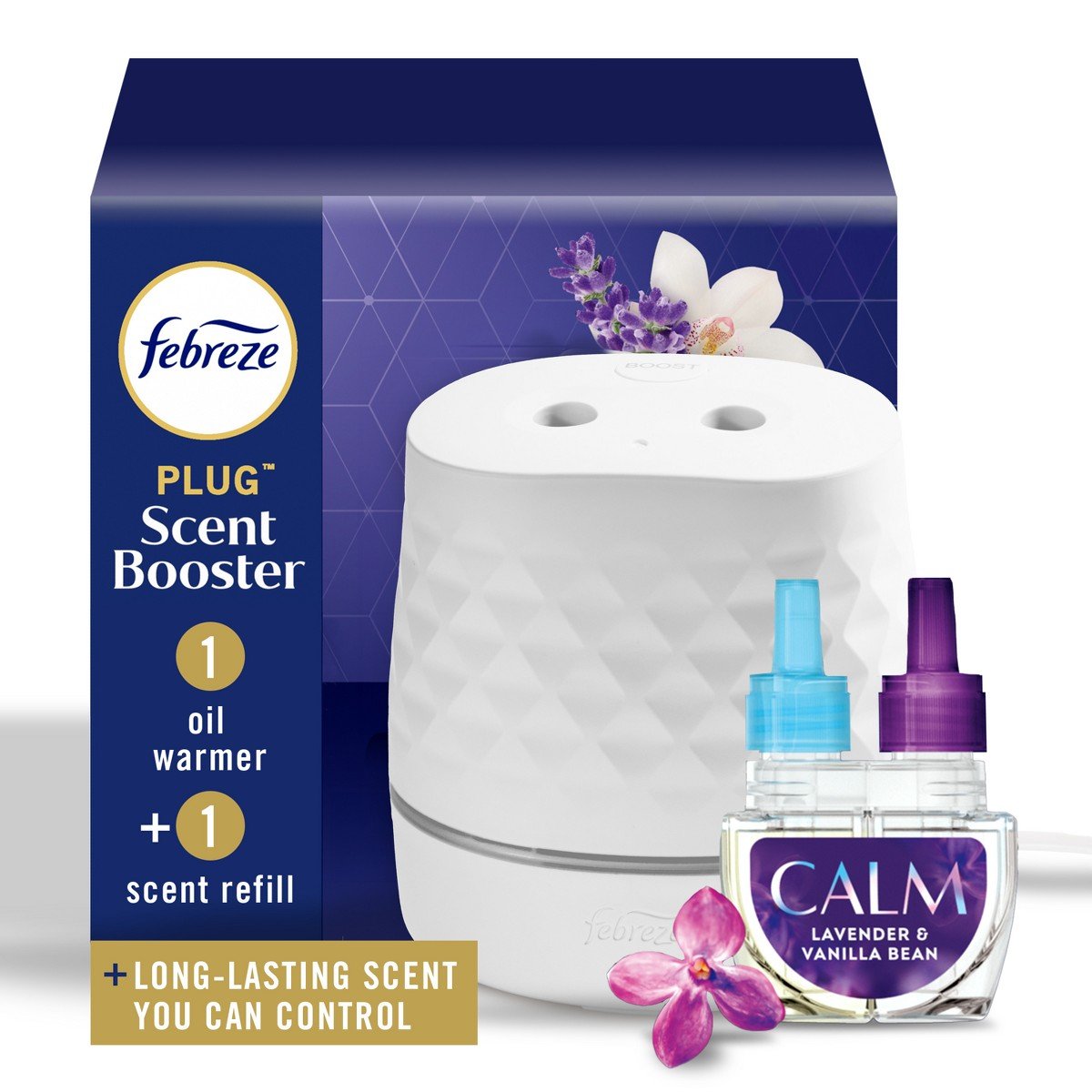 GUEST_fdf96a74-eed1-465b-a332-0f95625e319f.jpg Febreze Plug Scent Booster Downy Calm Starter Kit - 0.87 fl oz/2ct: Electric, Oil, Air Freshener Holders - Image 1