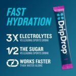 DripDrop Hydration Powder Vegan Electrolyte Supplements - Berry - 0.35oz/8ct - Image 4