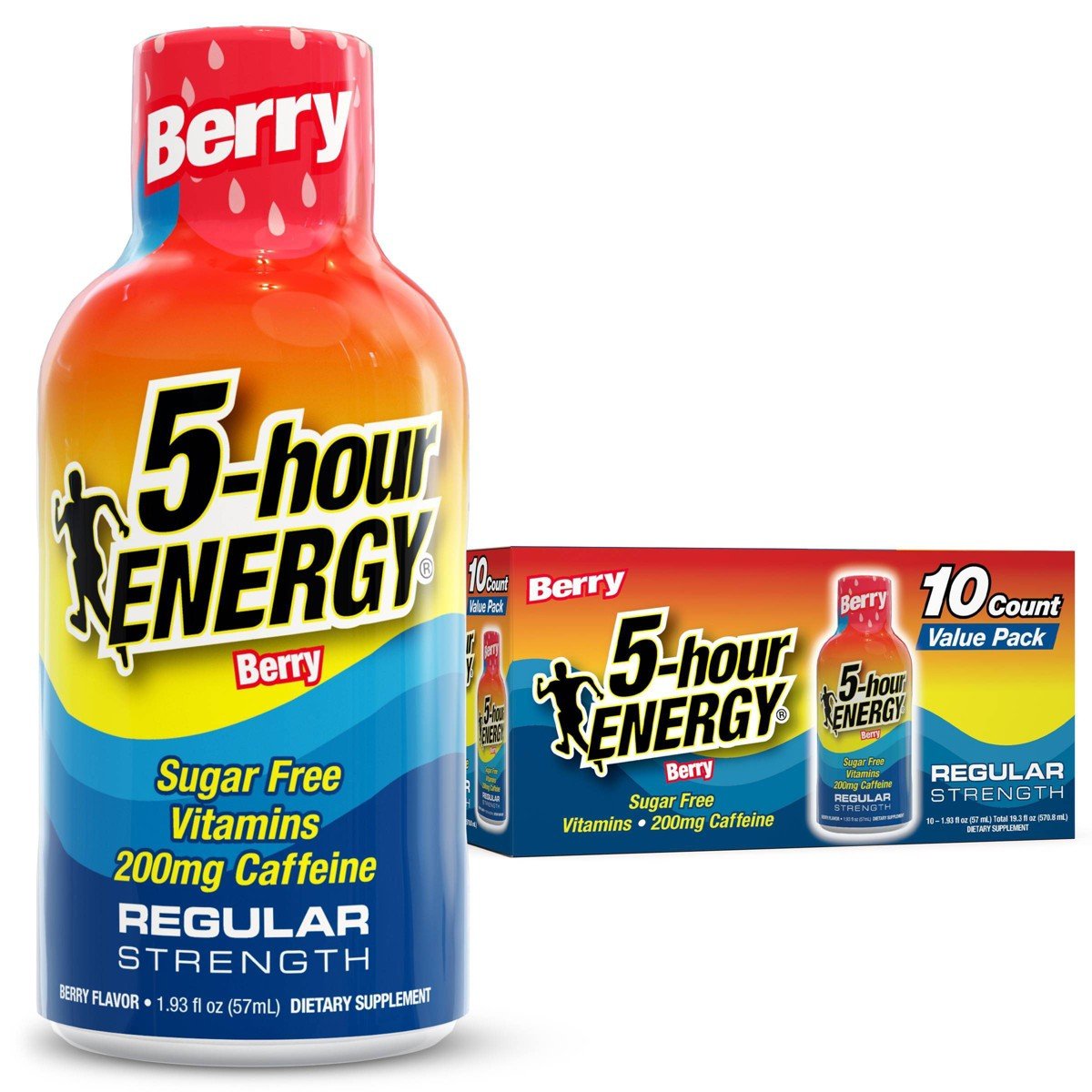 GUEST_fe5391c3-77f8-47cf-87f6-bcec477473d4.jpg 5 Hour Energy Shot Regular Strength - Berry - 1.93 fl oz/10pk - Image 1