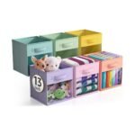 Sorbus 13 Inch 6 Pack Collapsible Fabric Storage Bins with Clear Window - for Organizing Clothes, Toys, Books, Shelves, Closets & more - Image 7