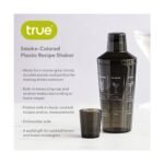 True Smoke Tinted Plastic Recipe Cocktail Shaker with Measurement, 16oz Drink Shaker for Home Bar Essentials, Outdoor Party, Gifts for Cocktail Lovers - Image 3