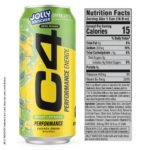C4 Performance Jolly Rancher Green Apple Energy Drink, 16 fl oz: Caffeinated - Image 4