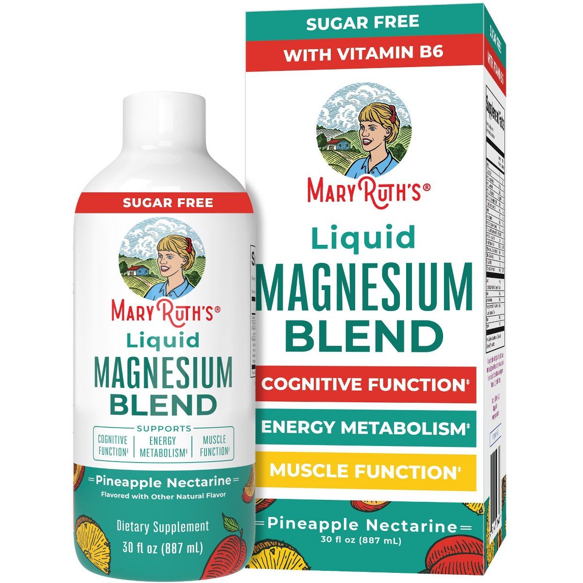 GUEST_ff7488a4-48fe-45e2-9547-3449a80e84c7.jpg MaryRuth's Liquid Magnesium Blend Supplement | Ages 4+ | Cognitive Function | Bone Health | Vegan | Sugar Free | Pineapple Nectarine | 30 Fl Oz - Image 1