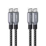 Anker Prime USB-C to USB-C Cable (240W, Upcycled-Braided, 2-Pack)