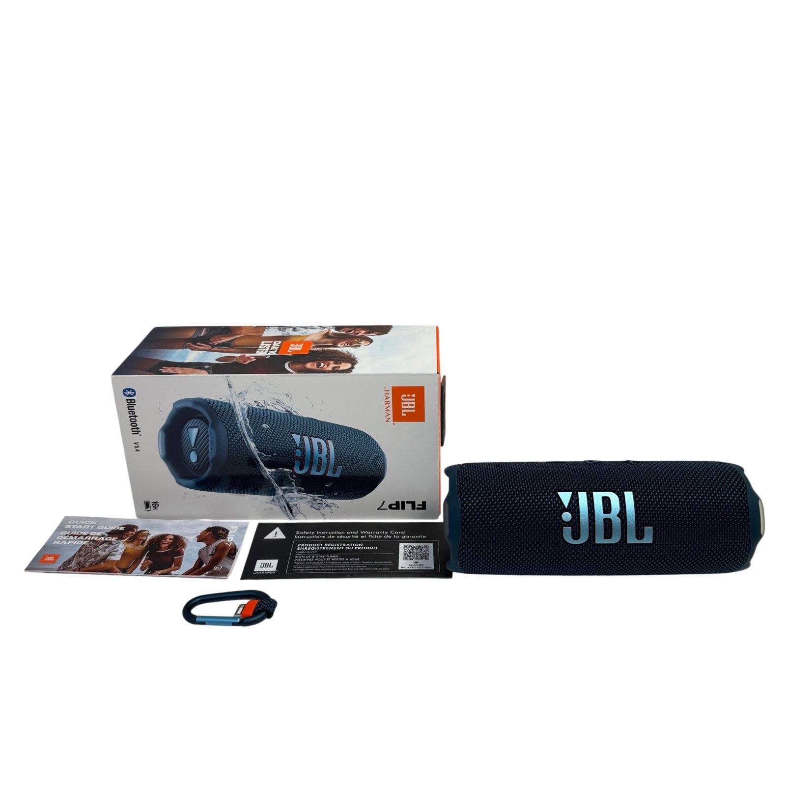 323a61d4-1f9c-4996-a990-d769f7d5765a.jpg JBL Flip 7 Portable Bluetooth Speaker 35W Waterproof Wireless Blue JBLFLIP7BLUAM - Image 1