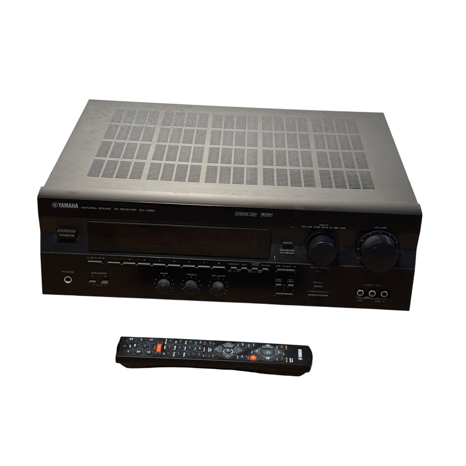52978176-8245-424e-a9ca-5ae485351678.jpg Yamaha RX-V495 Black 60W 5.1Ch Home Theater A/V Receiver 89QS Store Pickup Only - Image 1