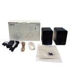 Kanto YU2MB Matte Black 100W Powered Desktop PC Studio Speakers USB DAC Pair