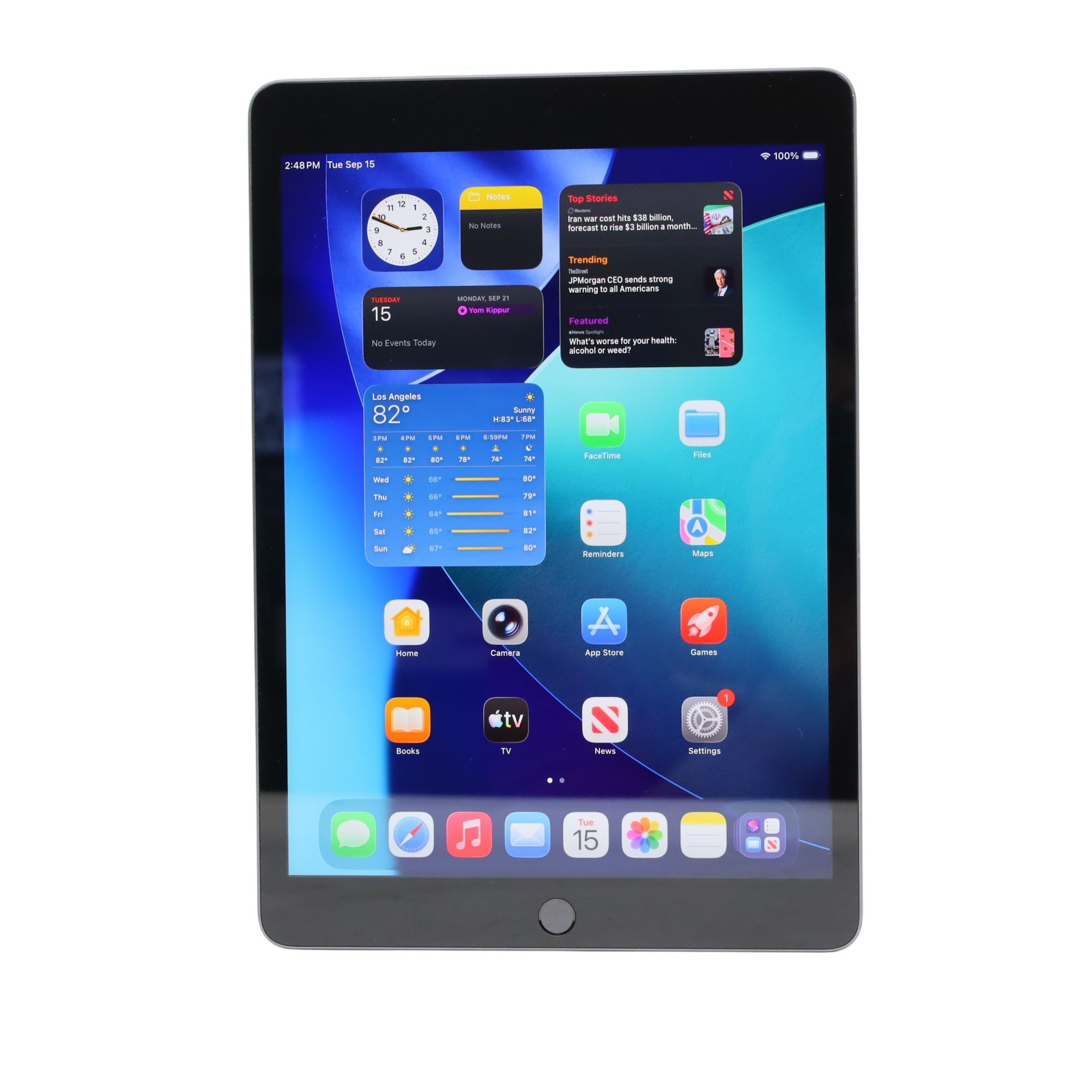 57aeab25-e430-4226-95b9-ddc007ffb613.jpg Apple iPad 9th Gen MK2K3LL/A 64GB Wi-Fi 10.2" Tablet - Space Gray (9575) - Image 1