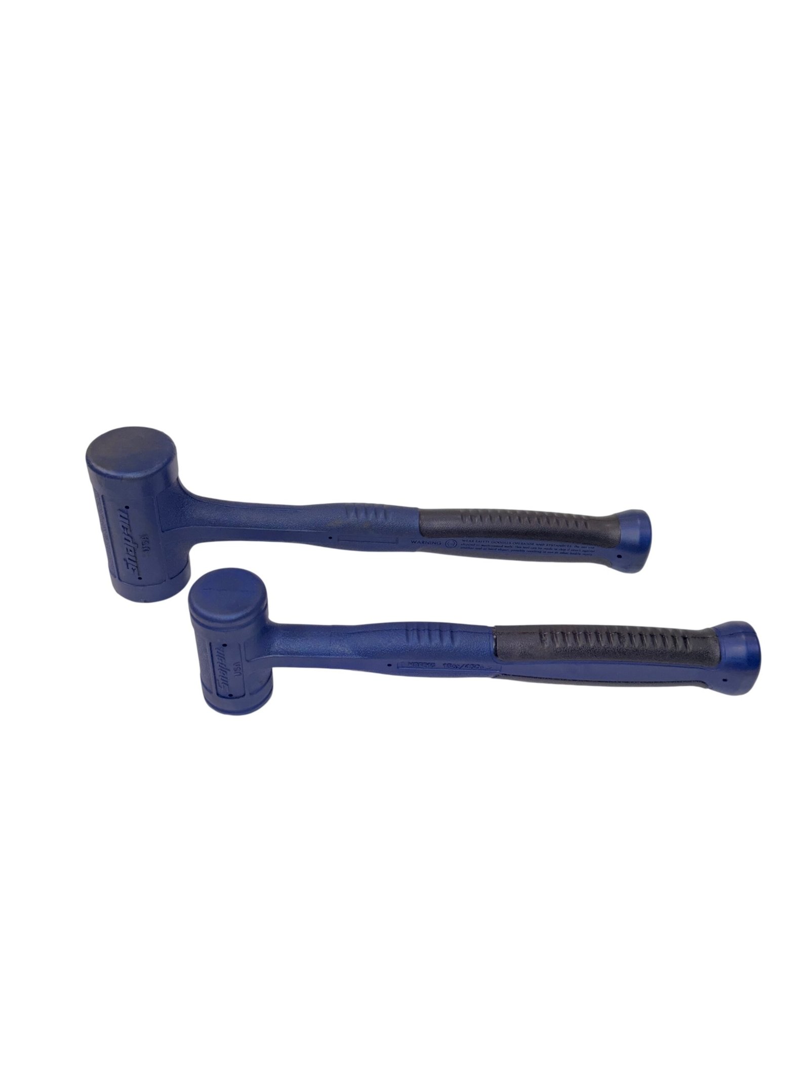710190a7-a8a4-4f3f-816d-5f57611ca604.jpg Snap On Tools HBFE32 32oz and HBFE16 16oz Soft Grip Dead Blow Hammer - Blue - Image 1