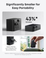 Anker Nano Travel Adapter (5-in-1, 20W, 1-Pack) and Anker Nano Charger (45W) with USB-C to USB-C Cable - Image 4