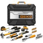 DEKO 228-Piece Socket Wrench and Auto Repair Tool Combination Set with Plastic Storage Toolbox - Image 3