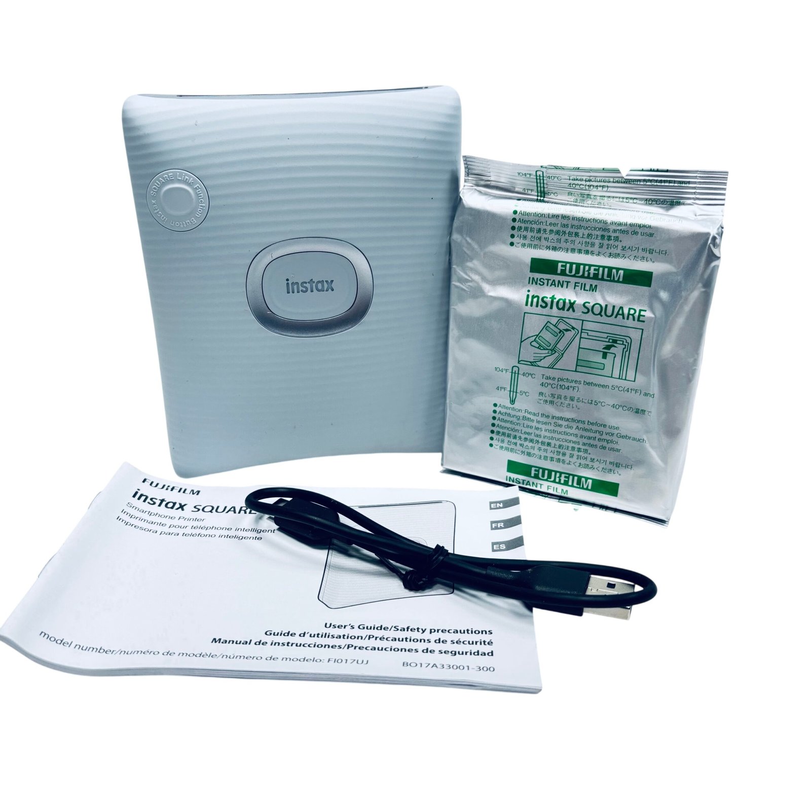 8c654be3-7eed-40da-8db5-3131246a96ef.jpg Fujifilm FI017UJ instax SQUARE Link Smartphone Printer - Image 1