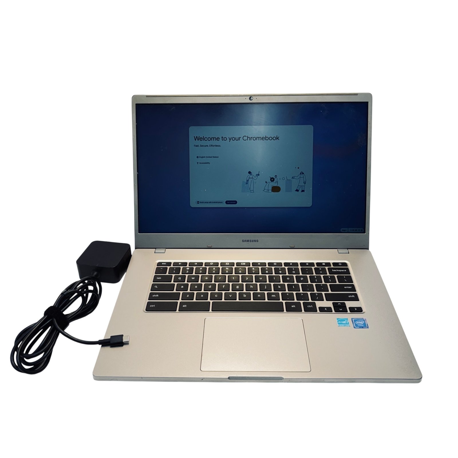91936ca7-39c6-4bbc-98ec-01f552e2c875.jpg Samsung Galaxy Chromebook 4 XE350XBA-K02US Celeron N4000 4GB RAM 64GB eMMC 15.6" - Image 1