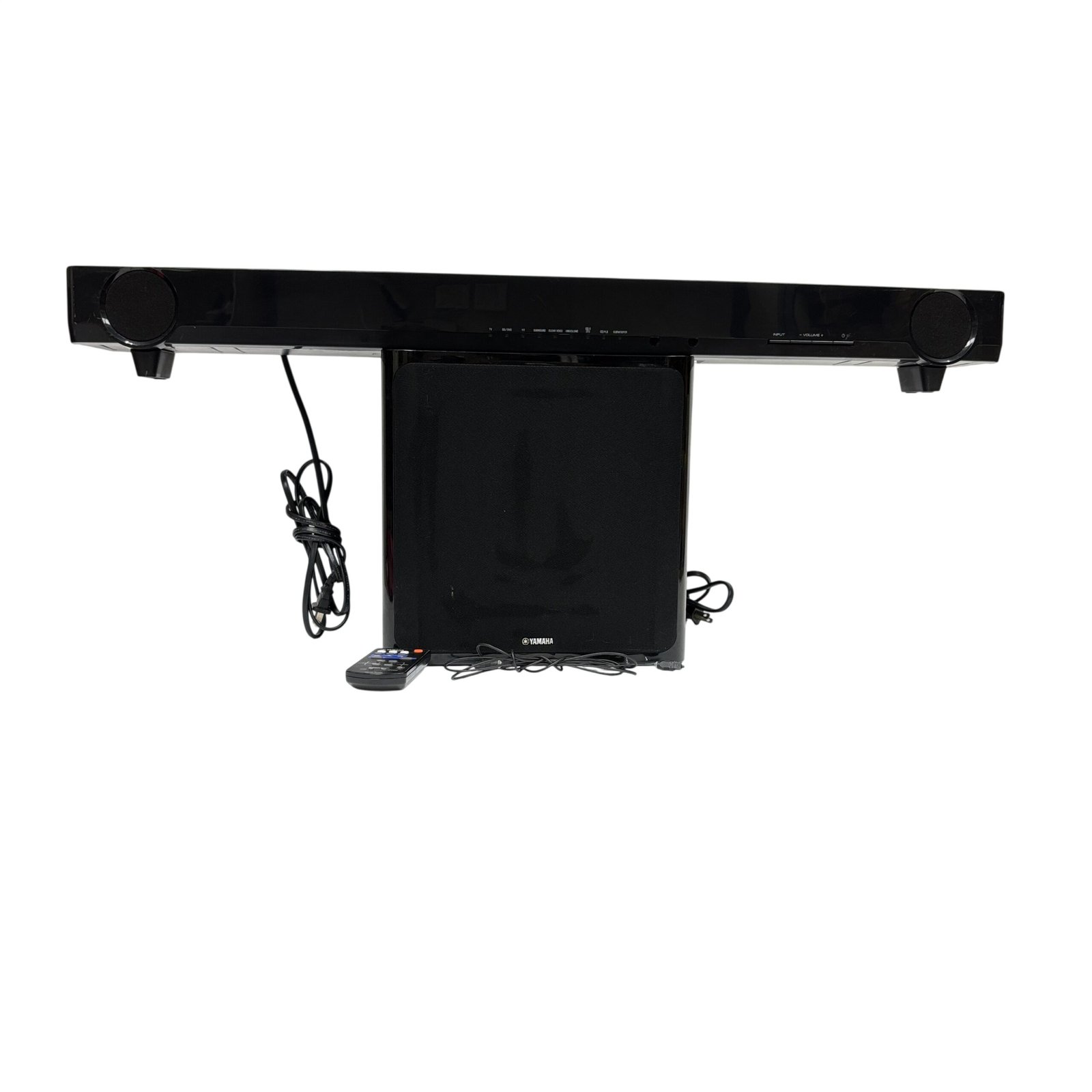 92bd497f-3d0d-4bdb-8289-dcc9bb9cd9cc.jpg Yamaha NS-WSW40 45W 120V Soundbar Subwoofer Set - Local Pickup Only - Image 1